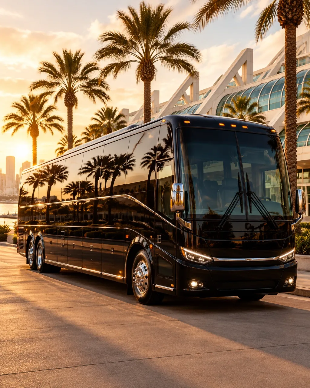 Charter bus for private group and event transportation